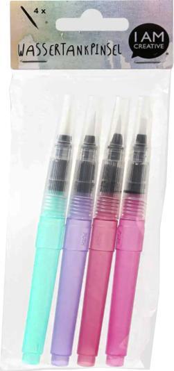 I Am Creative Wassertankpinsel Set, Wasserpinsel Stifte mit Befüllbarer Wassertank (3 mm)