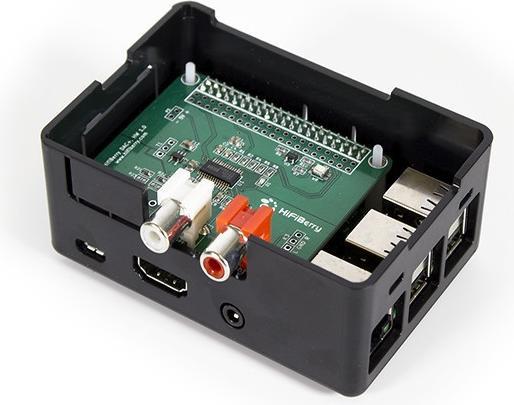 Actual product image Sertronics HighPi Case for HiFiBerry DAC+ RCA