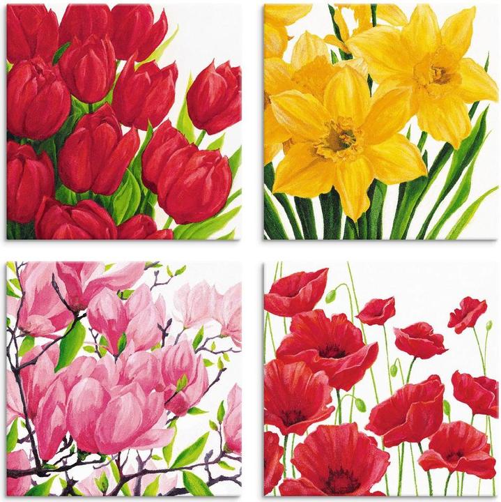 Produktbild Artland Tulpen. Narzissen. Magnolien. Mohnblumen U1OB (40x40 cm)