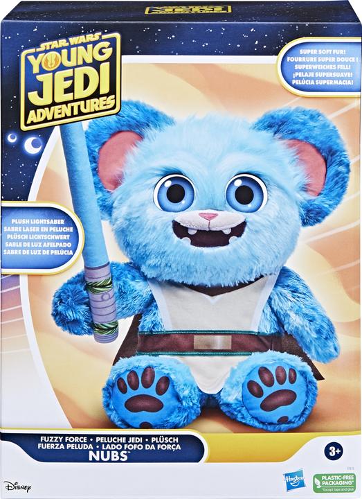 Produktbild Hasbro Die Abenteuer der jungen Jedi, Fuzzy Force Nubs, Star Wars Plüschfigur, Star Wars Spielzeu (41.91 cm)