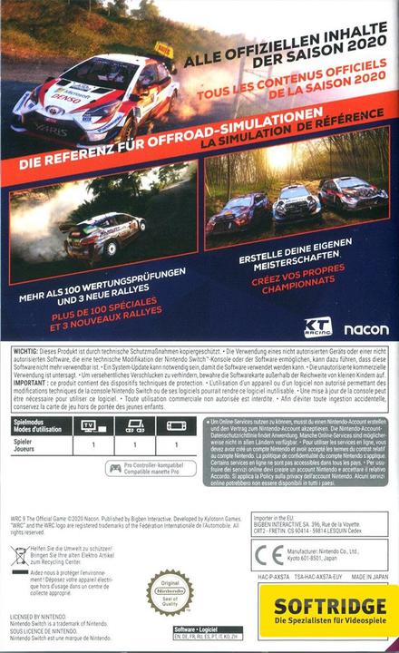 Produktbild Nacon Gaming WRC 9 (Switch, Multilingual)