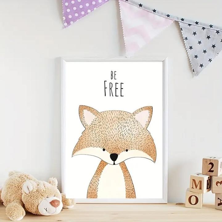 Immagine prodotto Cbx Poster Animali della foresta su tela senza cornice 6 pezzi