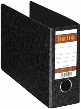 Actual product image Bene Special folder black marbled cardboard 7.5 cm DIN A5 landscape (A5, 75 mm)