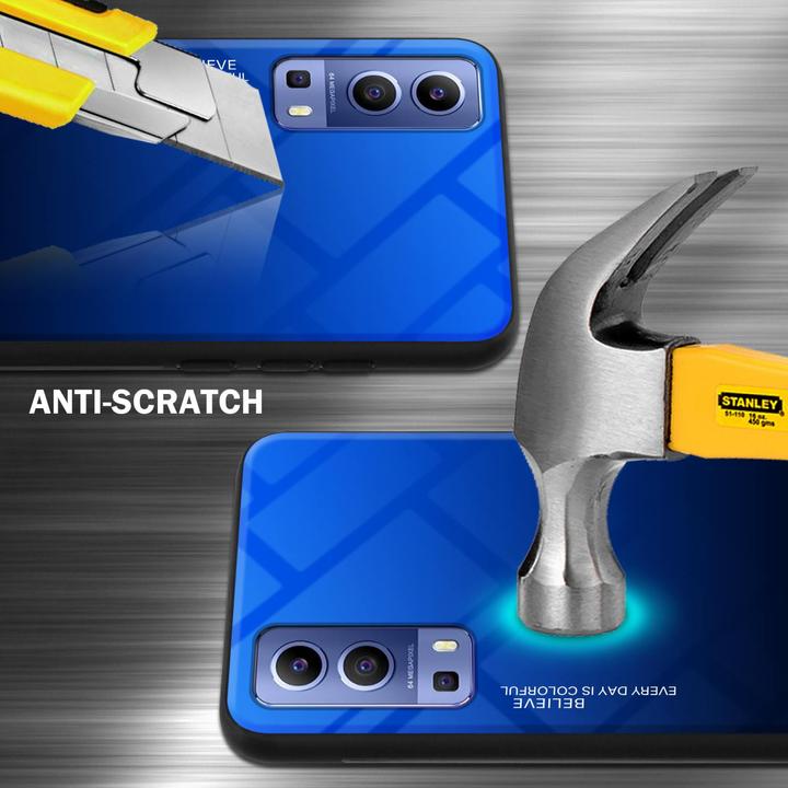 Image du produit Cadorabo TPU 2 couleurs Housse en verre (Vivo Y72 5G, Vivo Y52s 5G)