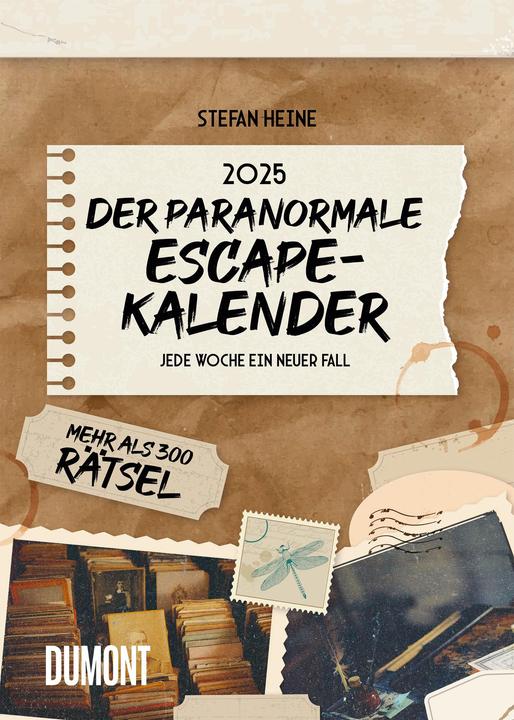 Stefan Heine: Der paranormale Escape-Kalender 2025 Abreisskalender 14,8x21 (Deutsch)