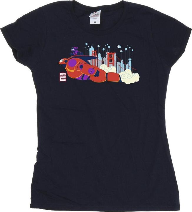 Immagine prodotto Disney Big Hero 6 Baymax Hiro Bridge Maglietta Donna (XL)