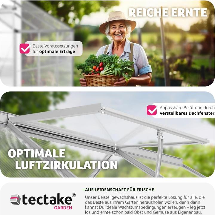 Actual product image tectake Leaning greenhouse