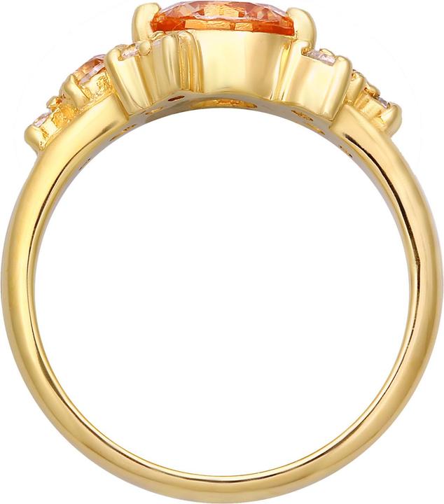 Actual product image Elli PREMIUM Ring Cocktail Statement Zirconia 925 Silver (58, 925 Silver)