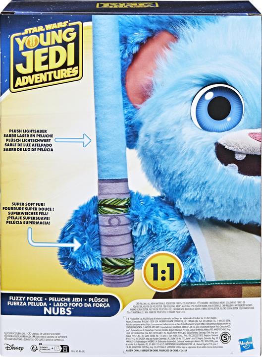 Produktbild Hasbro Die Abenteuer der jungen Jedi, Fuzzy Force Nubs, Star Wars Plüschfigur, Star Wars Spielzeu (41.91 cm)