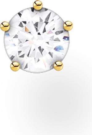 Actual product image Thomas Sabo Stud earrings (single piece) (925 silver, 750 yellow gold gilding)