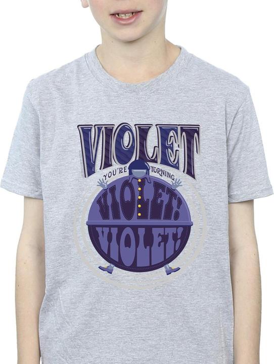 Immagine prodotto Willy Wonka & the Chocolate Factory Violet Turning Violet Maglietta Ragazzi (104)