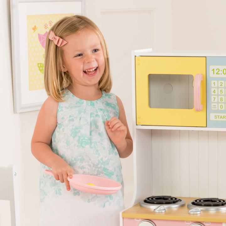 Produktbild KidKraft 27-teiliges pastelfarbenes Koch-Set