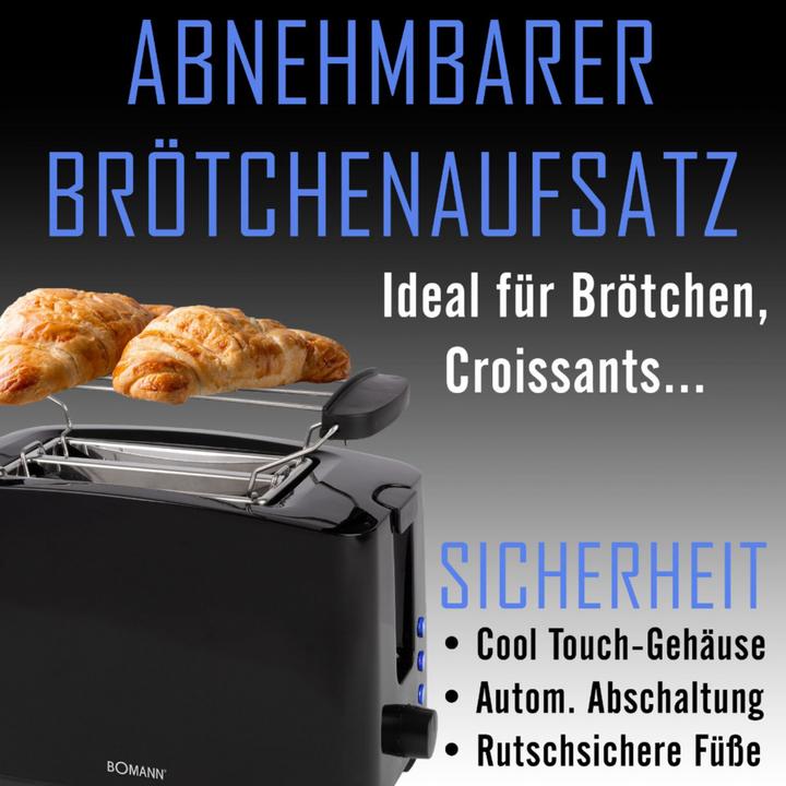 Produktbild Bomann TA 6065 CB Toaster schwarz