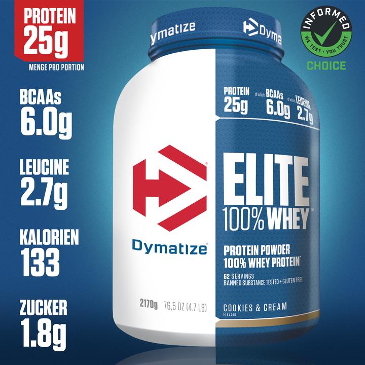 Image du produit Dymatize Elite 100% Whey (Cookies & Cream, 1 pcs, 2100 g)