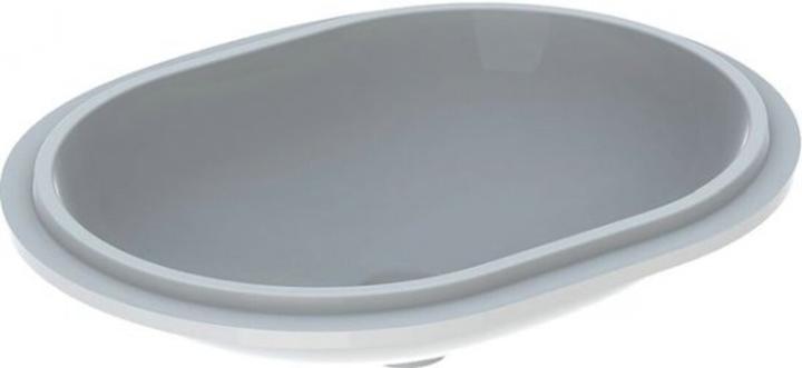 Produktbild Geberit VariForm Unterbauwaschtisch elliptisch, 550x400mm, ohne Hahnloch, ohne Überlauf (780 mm, 195 mm)