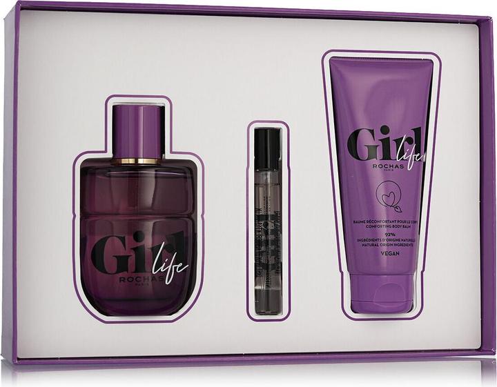 Produktbild Rochas Girl Life EDP 75 ml + EDP MINI 7.5 ml + Body Balm 100 ml (woman) (Eau de Parfum)