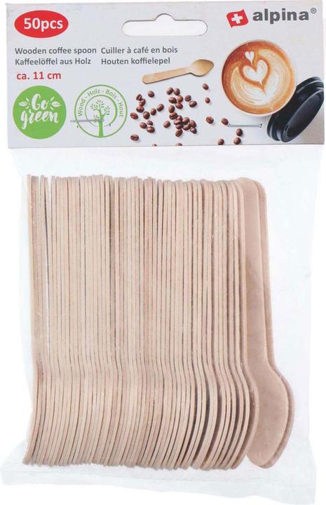 Image du produit Edco Cuillère à café jetable en bois 11cm, 50pcs