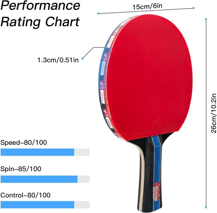 Produktbild Baozun Tischtennisschläger-Set mit Netz