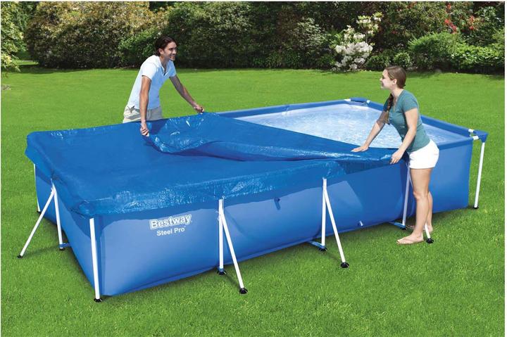 Image du produit Bestway Bâche de piscine rectangulaire pour piscines hors sol de 4,00 m x 2,11 m