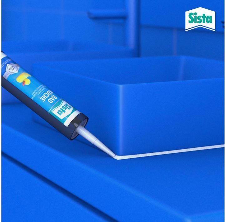 Image du produit Sista Mastic transparent salle de bain et cuisine (0.35 kg, Transparent, 280 ml)