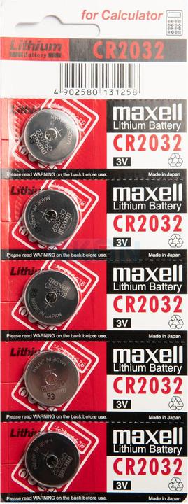 Actual product image Maxell Electronics CR2032 (5 pcs., CR2032, 220 mAh)