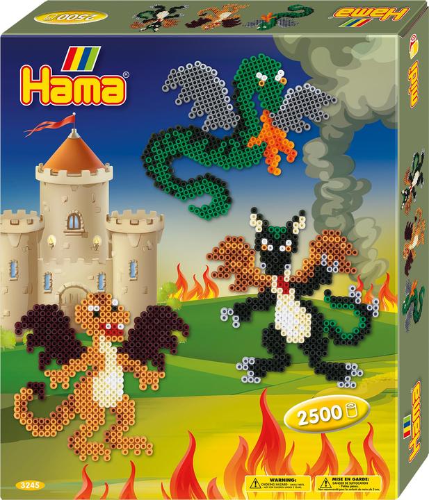 Produktbild Hama Perlen Bügelperlen Set Midi G1013245-0 Drachen