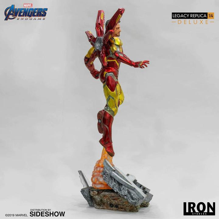 Actual product image Iron Studios Avengers: Endgame Legacy Replica Statue 1/4 Iron Man Mark LXXXV Deluxe Version 84 cm
