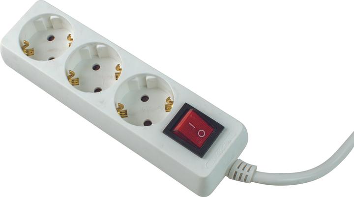 Actual product image As - Schwabe Socket strip (3 x, CEE 7/3, 2 m)