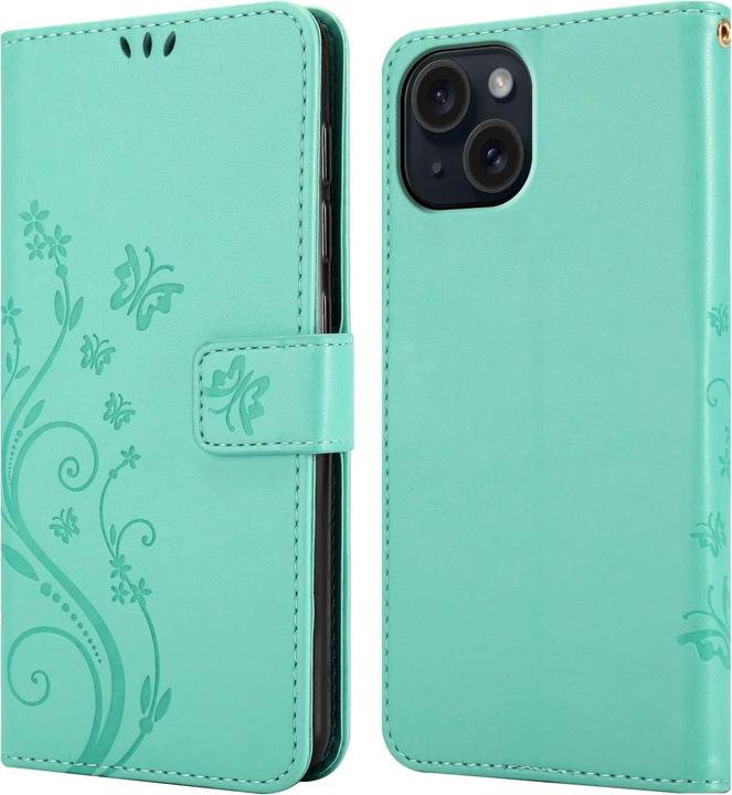 Image du produit Cadorabo Coque pour Apple iPhone 15 pour Fleur Book (Apple iPhone 15)