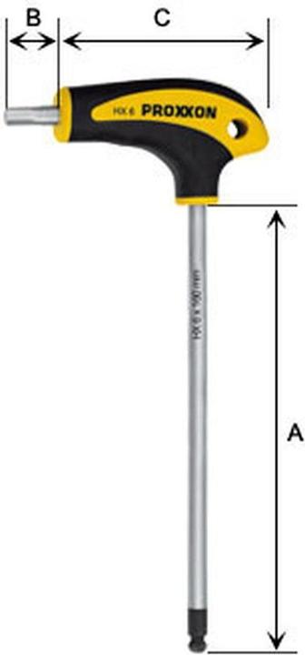 Actual product image Proxxon L-handle screwdriver (Allen screw)