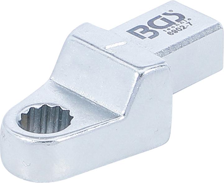 Produktbild BGS Einsteck-Ringschlüssel 7 mm Aufnahme 9 x 12 mm (7 mm)
