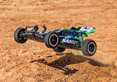 Actual product image Traxxas BUGGY BANDIT HD 1:10 2WD EP RTR GREEN w/USB-C Charger & Battery (RTR Ready-to-Run)