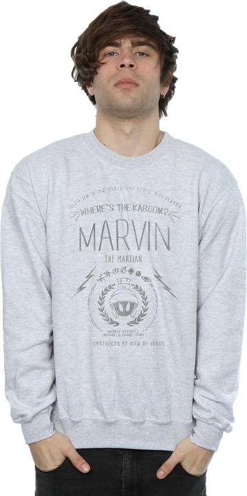 Actual product image Looney Tunes Mens Marvin The Martian Where's The Kaboom Sweatshirt (3XL)