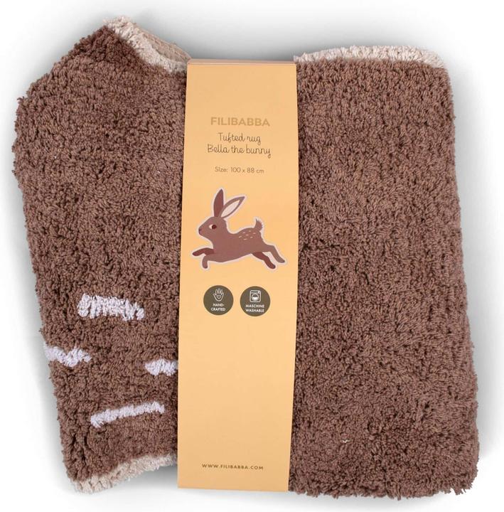 Produktbild Filibabba Teppich - Kaninchen Bella (100 x 88 cm)