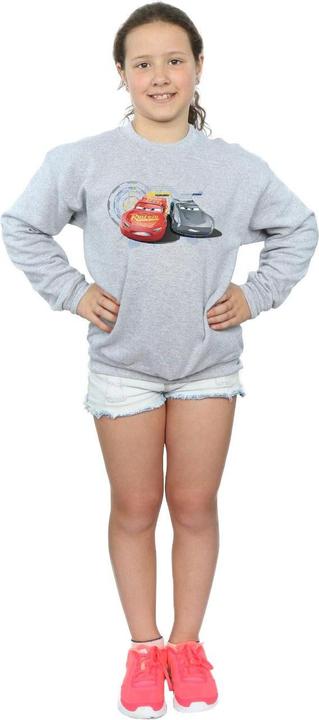Actual product image Disney Girls Cars Lightning Vs Storm Sweatshirt (128)