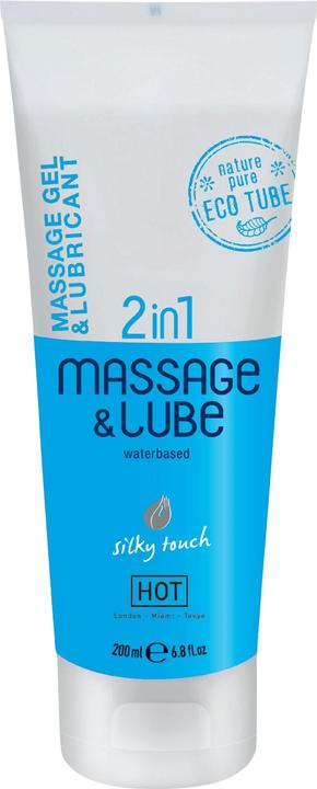 Productafbeelding HOT 2 in 1 HeiÃes Massagegel und Gleitmittel Silky Touch (200 ml)