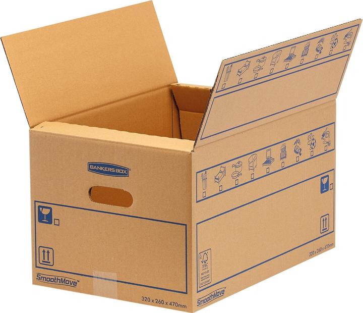 Image du produit Fellowes Boîte de déménagement (9 x 60 x 80 cm, 39 l)