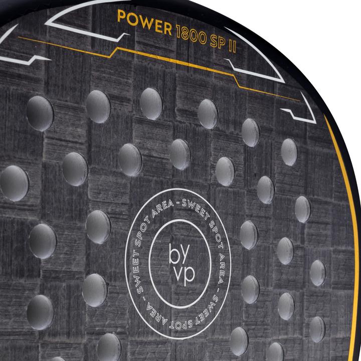 Image du produit Luxtri Raquette Padel Power 1800 II Diamant 370g Fibre de Carbone/Alu/EVA Grise-Blanc Jugador Sport