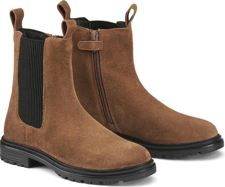 Actual product image La Redoute Collections Lederboots mit Reissverschluss und Dehneinsatz (34)