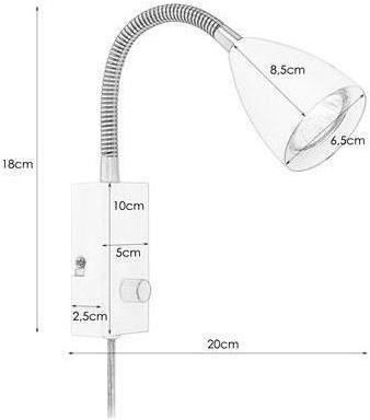 Actual product image Markslöjd MARKSLOJD Ciro 1L Wall Lamp Black (GU10)