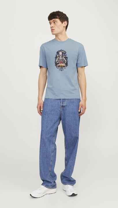 Actual product image Jack & Jones Jorseven Skull Tee Ss Crew Neck Sn (XS)