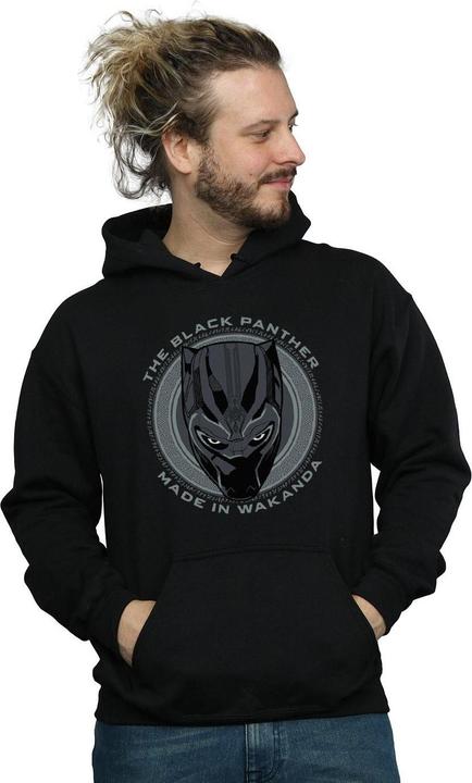 Immagine prodotto Black Felpa con cappuccio in cotone Made In Wakanda (L)