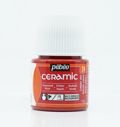 Immagine prodotto Pebeo Colore per ceramica (Rosso ciliegia, 45 ml)