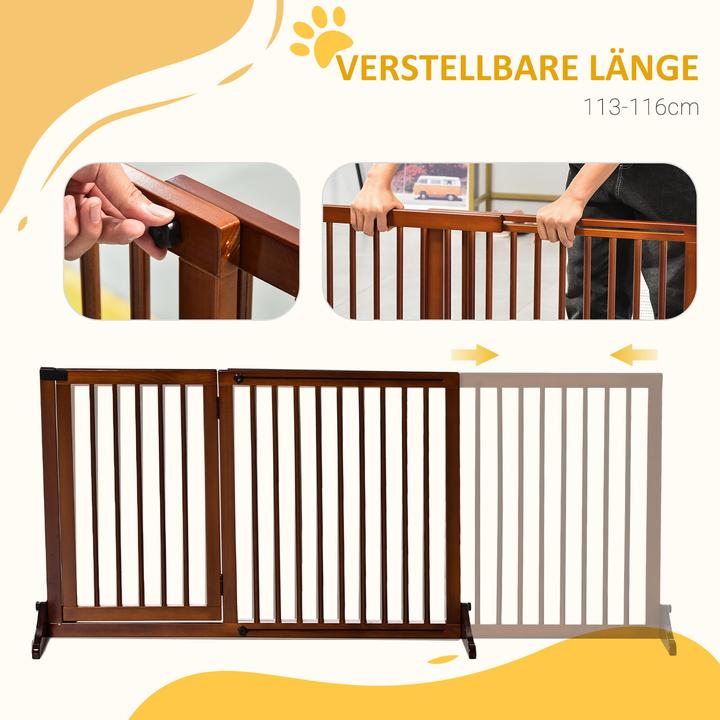 Produktbild PawHut Absperrgitter verstellbare Länge (113 cm)