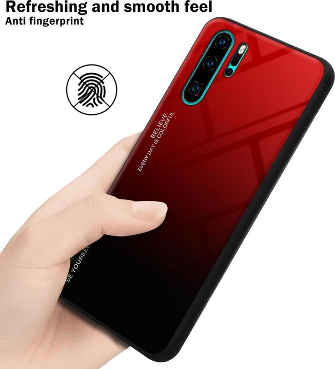 Productafbeelding Cadorabo TPU 2 kleuren glasdekking (Huawei P30 Pro)