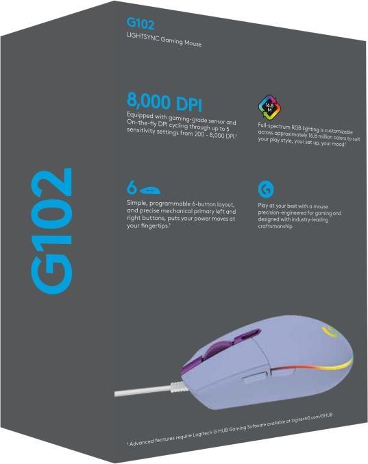 Actual product image Logitech G102 (Cable)