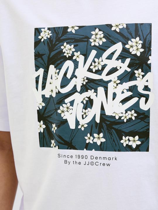Actual product image Jack & Jones Jjhawaii Shape Tee Ss Crew Neck Ln (L)