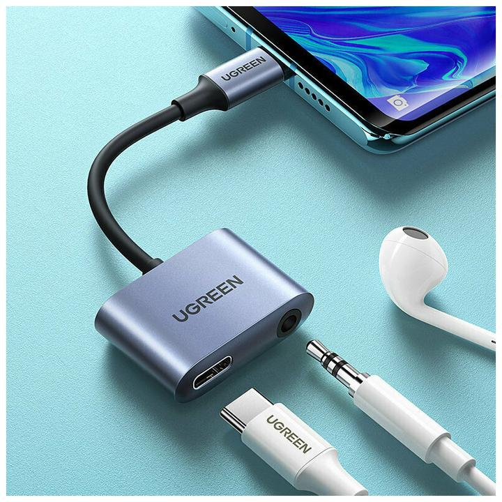 Productafbeelding Ugreen Adapter voor hoofdtelefoon (USB Type C, 3,5 mm aansluiting)