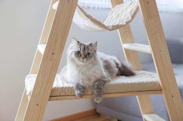 Produktbild Kerbl Kratzbaum Ladder für Katzen (134 cm, Beige)