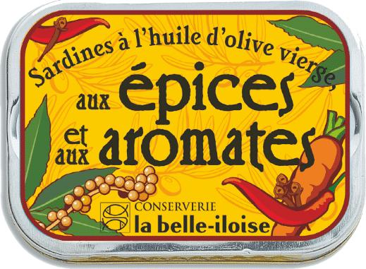 Image du produit La Belle Iloise Sardines aux épices et aromates (115 g)